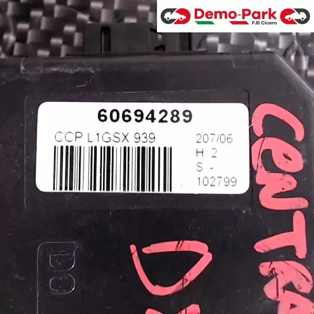 CENTRALINA ALZAVETRO Alfa Romeo 159 60694289  CCP L1GSX 939 0