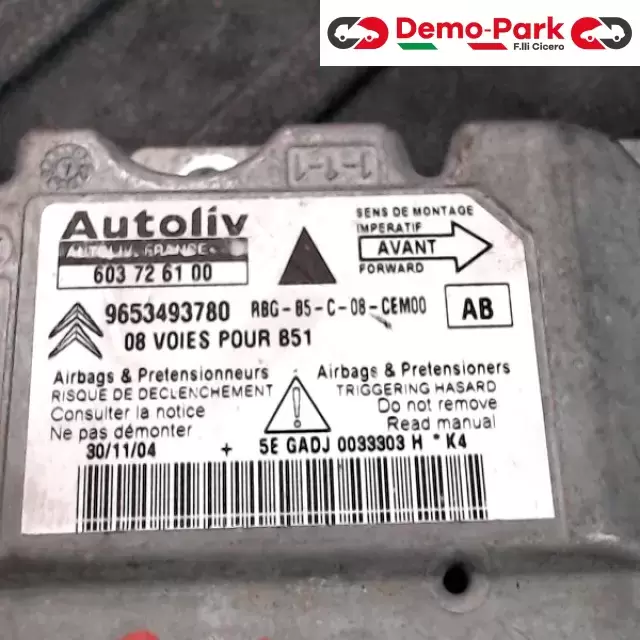 CENTRALINA AIRBAG CitroЁn C4  1