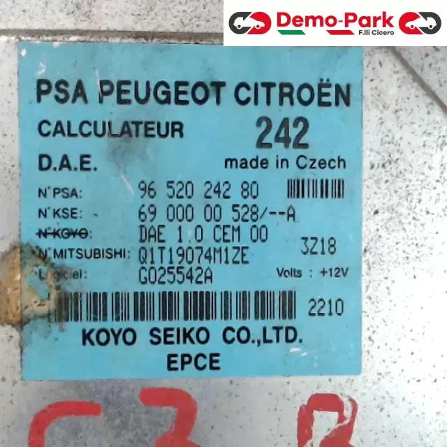 CENTRALINA STERZO CitroЁn C3  1