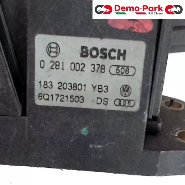 PEDALE ACCELERATORE   Skoda FABIA - 1.9 SDI BOSCH 0 281 002 378 1
