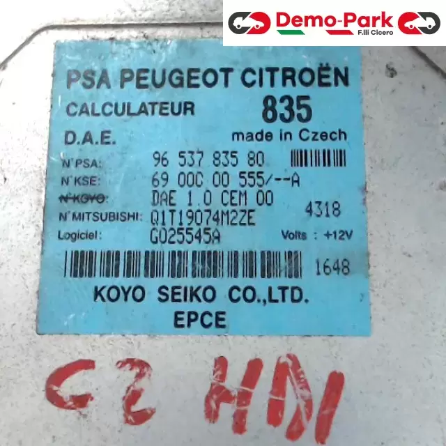 CENTRALINA STERZO CitroЁn C2 - 1.4 HDI  1