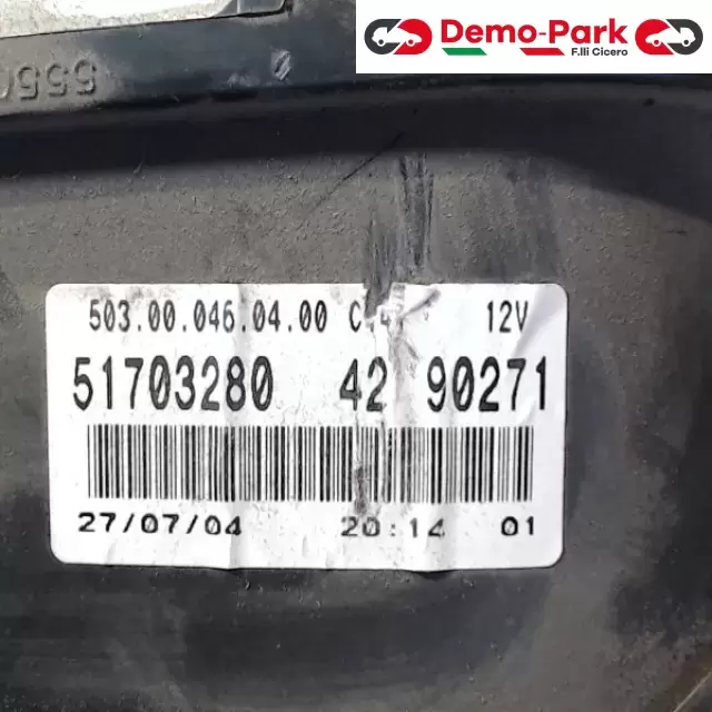 QUADRO STRUMENTI Fiat PUNTO 1.3 MJET 51703280 2