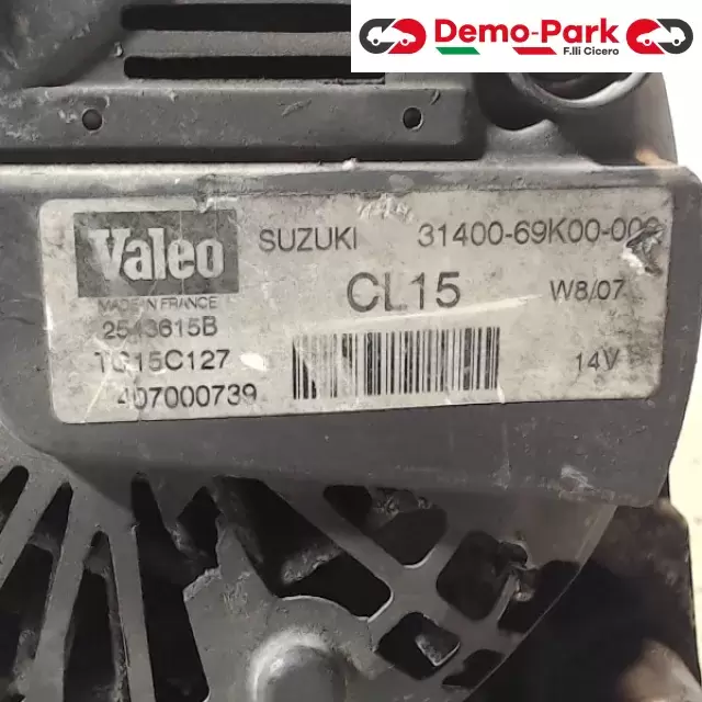 ALTERNATORE SUZUKI SX4 1.6 HDI Suzuki SX4 1.6 HDI 31400-69K00-000 2