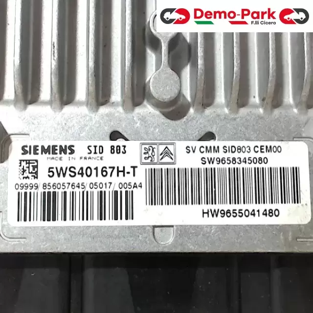 CENTRALINA MOTORE PEUGEOT 407 Peugeot 407 - 2.0 HDI 5WS40167H-T 1