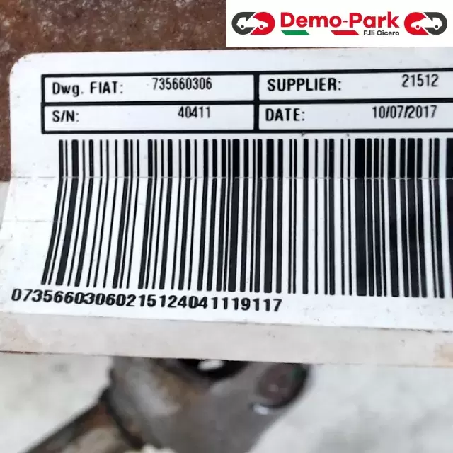PIANTONE STERZO ELETTRICO FIAT PANDA Fiat PANDA 1.2 B 735660306 2
